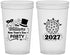 Custom New Years 22 oz Translucent Cups - 2027 Ball | 170005