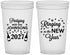 Custom New Years 22 oz Translucent Cups - 2027 Ringing In | 170014