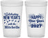 Custom New Years 22 oz Translucent Cups - 2027 Nye Confetti | 170015