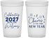 Custom New Years 22 oz Translucent Cups - 2027 Cheers | 170019