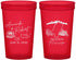 Custom Wedding 22 oz Translucent Cups - Mississippi | 173