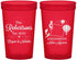 Custom Wedding 22 oz Translucent Cups - New Mexico | 180