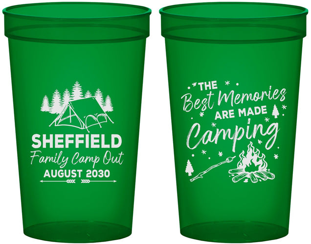 Custom Family Vacation 22 oz Translucent Cups - Camping Park | 180015