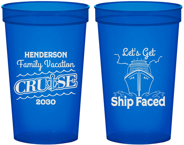 Custom Family Vacation 22 oz Translucent Cups - Cruise | 180038