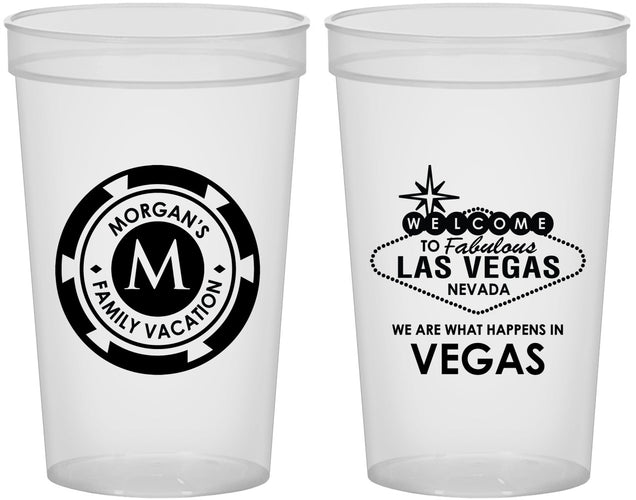 Custom Family Vacation 22 oz Translucent Cups - Las Vegas | 180049