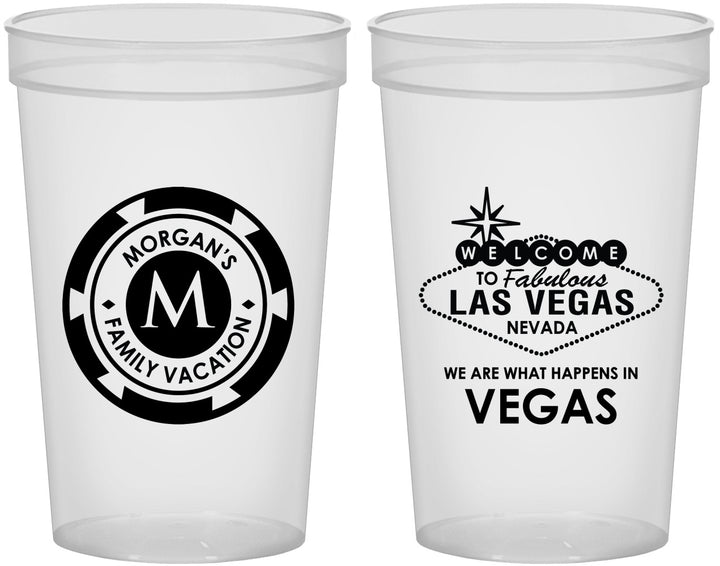 Custom Family Vacation 22 oz Translucent Cups - Las Vegas | 180049