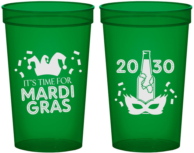 Custom Mardi Gras 22 oz Translucent Cups - New Orleans | 190003