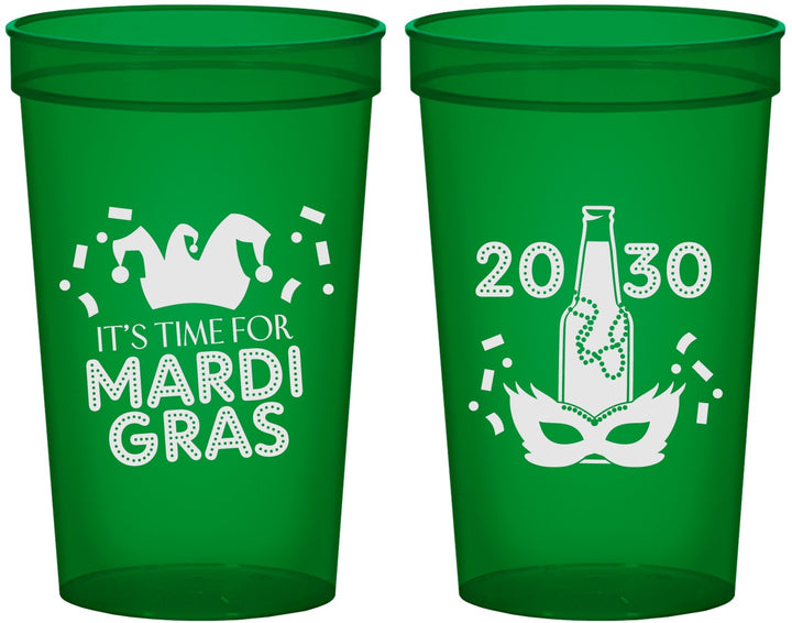 Custom Mardi Gras 22 oz Translucent Cups - New Orleans | 190003