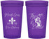 Custom Mardi Gras 22 oz Translucent Cups - Throw Me The Beads | 190008