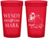 Custom Wedding 22 oz Translucent Cups - Utah | 193