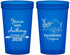 Custom Wedding 22 oz Translucent Cups - Virginia | 195