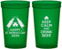 Custom St Patricks Day 22 oz Translucent Cups - Clover Irish | 200005