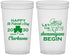 Custom St Patricks Day 22 oz Translucent Cups - Shenanigans Leprechaun | 200011