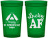 Custom St Patricks Day 22 oz Translucent Cups - Lucky Af | 200017