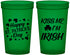 Custom St Patricks Day 22 oz Translucent Cups - Kiss Me I Am Irish | 200018