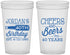 Custom Birthday 22 oz Translucent Cups - Cheers Beers To 40 Years | 20002