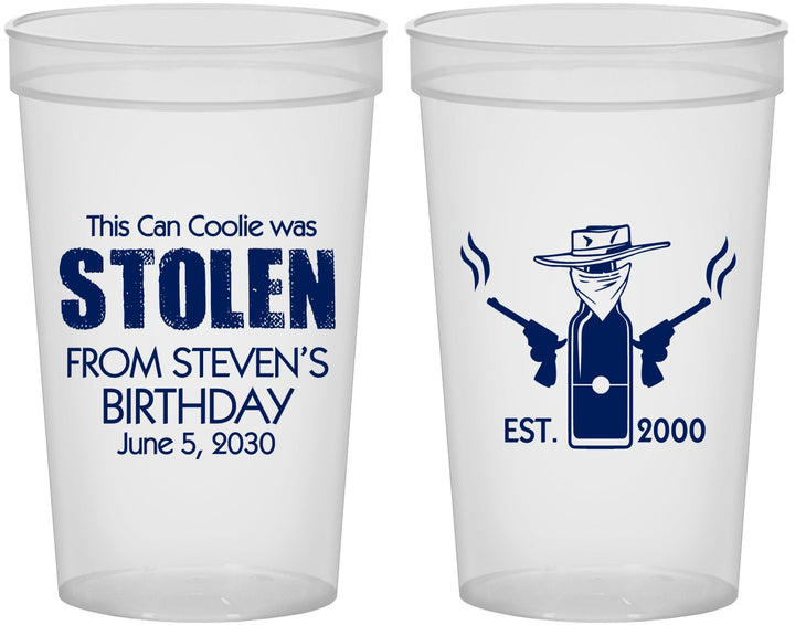 Custom Birthday 22 oz Translucent Cups - 30th | 20007