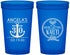 Custom Birthday 22 oz Translucent Cups - 30th Nautical | 20010