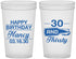 Custom Birthday 22 oz Translucent Cups - 30 And Thirsty | 20014