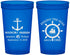 Custom Birthday 22 oz Translucent Cups - 45th Nautical | 20023