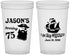 Custom Birthday 22 oz Translucent Cups - 75th Shipwrecked | 20029