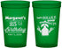 Custom Birthday 22 oz Translucent Cups - 25th Fiesta | 20035