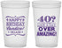 Custom Birthday 22 oz Translucent Cups - 40th | 20044