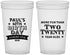 Custom Birthday 22 oz Translucent Cups - 40th | 20045