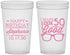 Custom Birthday 22 oz Translucent Cups - 50th | 20049