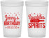Custom Birthday 22 oz Translucent Cups - Sparkles Spirits | 20083