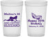 Custom Birthday 22 oz Translucent Cups - 20th Mardi Gras | 20084