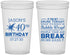 Custom Birthday 22 oz Translucent Cups - 40th | 20088
