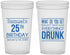 Custom Birthday 22 oz Translucent Cups - 25th | 20094