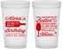 Custom Birthday 22 oz Translucent Cups - 25th Wine | 20099