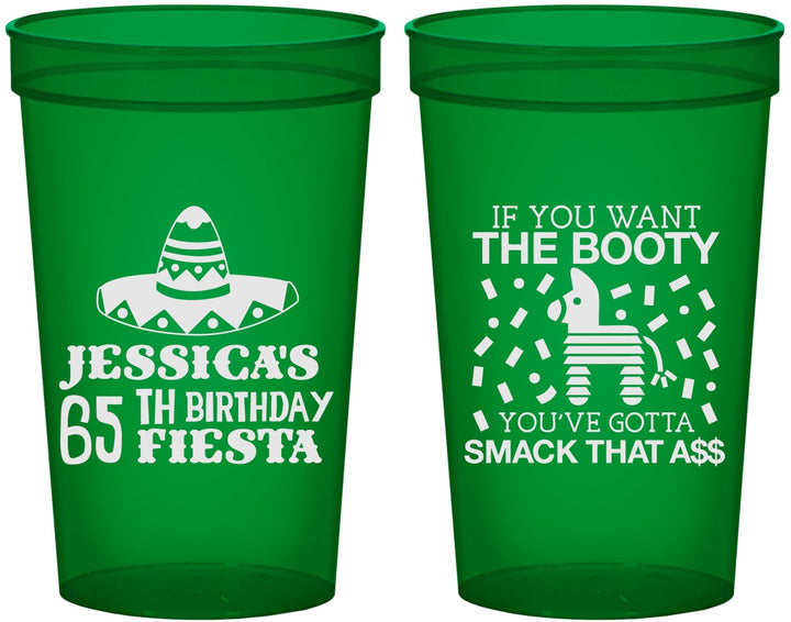 Custom Birthday 22 oz Translucent Cups - 65th Mexico | 20108