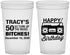 Custom Birthday 22 oz Translucent Cups - 50th Cassette Tape | 20118