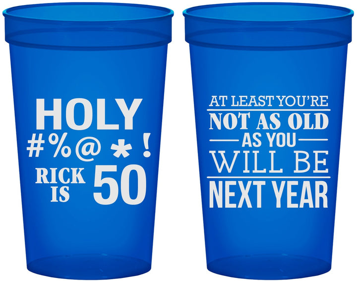 Custom Birthday 22 oz Translucent Cups - 50th | 20120