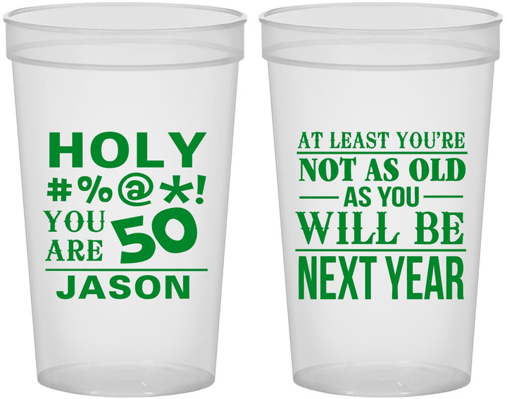 Custom Birthday 22 oz Translucent Cups - 50th | 20122