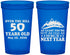 Custom Birthday 22 oz Translucent Cups - 50th Over The Hill | 20124