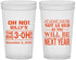 Custom Birthday 22 oz Translucent Cups - 30th Big 3 Oh | 20125