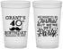 Custom Birthday 22 oz Translucent Cups - 40th | 20130