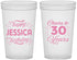 Custom Birthday 22 oz Translucent Cups - Cheers To 30 Years | 20142