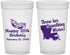 Custom Birthday 22 oz Translucent Cups - 30th Mardi Gras | 20146