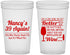 Custom Birthday 22 oz Translucent Cups - 40th Wine | 20154