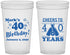 Custom Birthday 22 oz Translucent Cups - Cheers To 40 Years | 20162