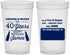 Custom Birthday 22 oz Translucent Cups - Cheers Beers To 40 Years | 20165