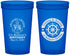 Custom Birthday 22 oz Translucent Cups - 75th Nautical | 20178