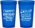 Custom Birthday 22 oz Translucent Cups - Sun Sand Drink Hand | 20202