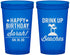 Custom Birthday 22 oz Translucent Cups - Drink Up Beaches | 20209
