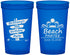 Custom Birthday 22 oz Translucent Cups - 65th Beach | 20210